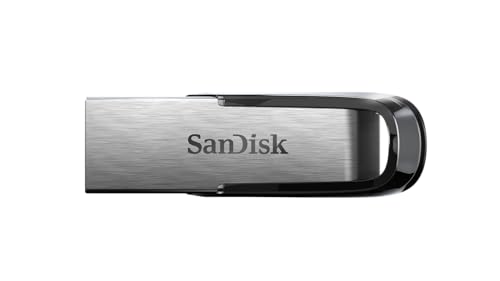 SanDisk Ultra Flair USB 3.0 Flash-Laufwerk 64 GB (robustes und elegantes Metallgehäuse, Passwortschutz, 150 MB/s Lesen) Schwarz