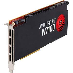 AMD FirePro W7100 8 GB GDDR5 bis zu 160 GB/s PCIe Gen 3.0 x16 Professionelle Grafikkarte - 3,3TFLOPS, 1792 Kerne, bis zu 4 Displays mit DisplayPort 1.2 (Plain Boxed) (Renewed) (100-505975-cr)