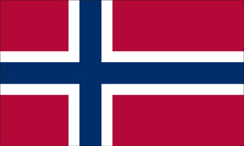 Valley Forge Norwegen-Flagge, 90 x 150 cm, Nylon,