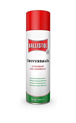 BALLISTOL 21810 Universalöl - Rostschutz, Schmieröl, Pflegemittel und Reinigungsmittel - 400 ml Spray