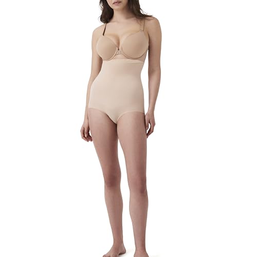SPANX Shapewear für Damen Tummy Control High-Waisted Power Panties (Regular und Übergröße), Soft Nude, L