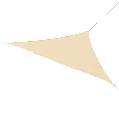 Coolaroo Sonnensegel, fertig zum Aufhängen, 4,8 m, 12,7 cm, dreieckig, Kieselstein