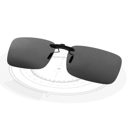 LUFF Polarisierte Unisex-Clip auf Sonnenbrille für verschreibungspflichtige Brillen-gute Clip-Stil Sonnenbrille für Myopie Brille im Freien/Fahren/Angeln