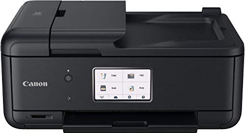 Canon PIXMA TR8550 Drucker Farbtintenstrahl Multifunktionsgerät All-in-One DIN A4 (Scanner, Kopierer, Fax, WLAN, LAN, ADF, Apple Airprint, Print App, 2 Papierzuführungen, Duplexdruck) schwarz