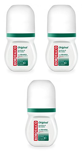 3x BOROTALCO ROBERTS deo roll-on Original 50ml ohne Alkohol deoroller Haut