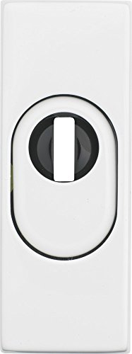 ABUS Tür-Schutzrosette RSZS316 mit Zylinderschutz für Metalltüren, weiß, 09409