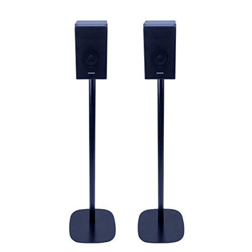 Vebos Standfuss für Samsung HW-Q950A 2er Set - Eleganter Lautsprecher Ständer, Halterung für kabellose Lautsprecher für EIN Atemberaubendes Klangerlebnis, Boxenständer in Farbe Schwarz