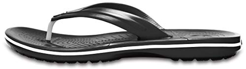 Crocs Crocband Flip-Sandalen – Unisex Flip-Sandalen für Erwachsene – Wasserdichte, schnell trocknende Flip-Flops – Schwarz – Größe 41-42