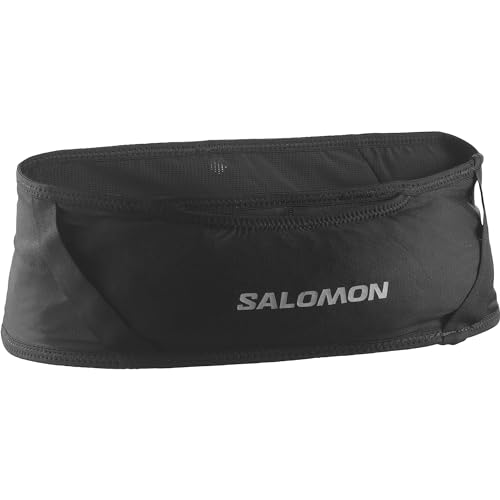 Salomon Pulse unisex-Gürtel, Eng anliegende Passform, Intelligente Verstaulösung, Outdoor-Vielseitigkeit, Schwarz, M