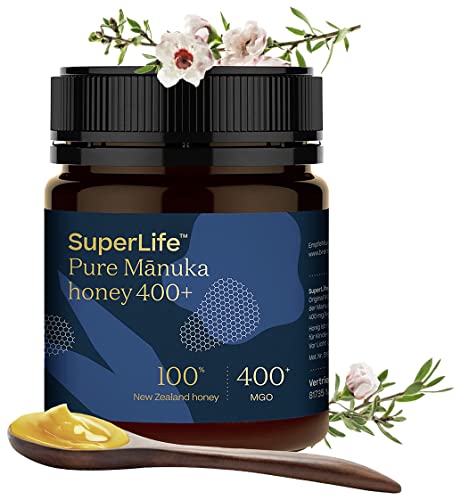 Breitsamer SuperLife Original Manuka-Honig 250g Purer 100% Manuka-Honig exklusiv zertifiziert aus Neuseeland MGO 400+ (1 x 250g)