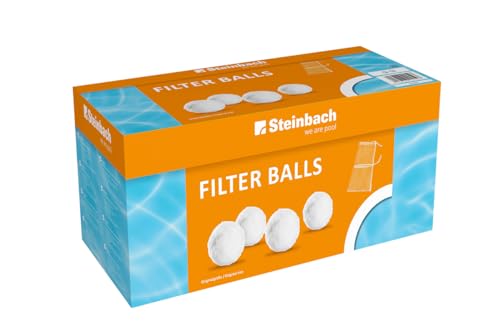 Steinbach Filter Balls – 040050 – Reinigende Filterbälle für Pools – Kompatibel mit Allen handelsüblichen Sandfilteranlagen – 700 g – Steinbach Verpackung