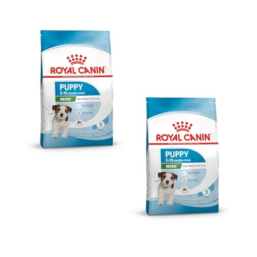 ROYAL CANIN Puppy Mini | Doppelpack | 2 x 800 g | Trockennahrung für Hunde | Alleinfuttermittel für Hunde | Für kleine Hundewelpen (Endgewicht: bis zu 10 kg) - Bis zum 10. Monat