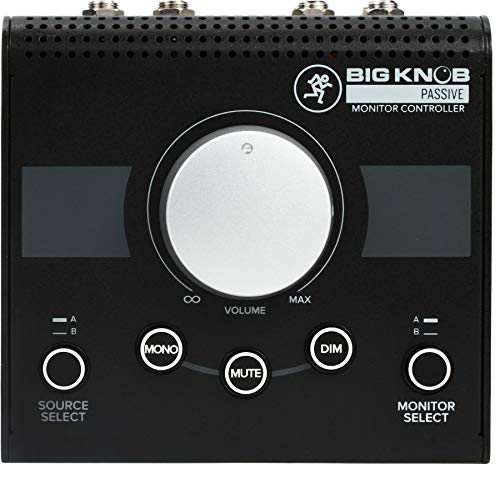 Mackie Big Knob Serie, passiver 2 x 2 Studio-Monitor-Controller (großer Knauf)