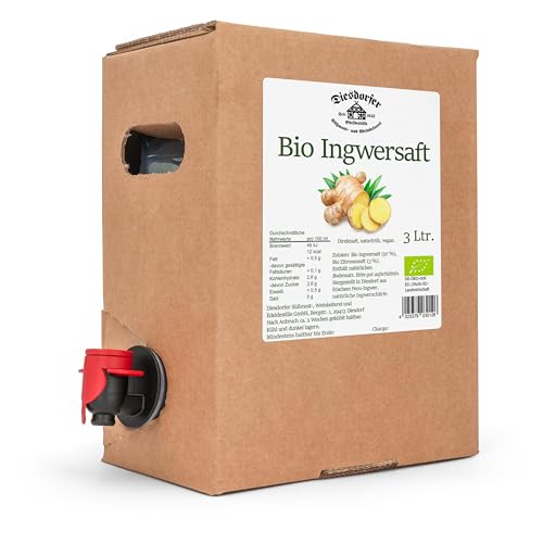 Diesdorfer Bio Ingwersaft 3 L Bag in Box Direktsaft vegan 100%