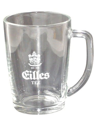 EILLES Tee - 6 Becher aus Glas mit Logo
