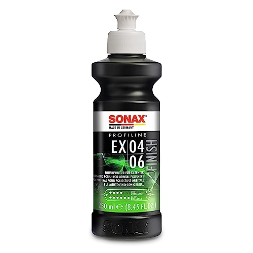 SONAX PROFILINE Schleifpapier, EX 04-06 (250 ml) Finishpolitur für optimale Kratzerentfernung, beeindruckenden Tiefenglanz & Farbauffrischung, Art-Nr. 02421410