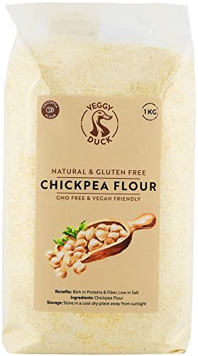 Veggy Duck - Kichererbsenmehl (1Kg) - Glutenfrei | GVO-frei | Natürlich Vegan | Made in Italy