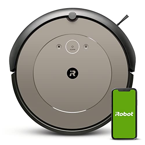 iRobot Roomba i1152 Saugroboter (Staubsauger Roboter), WLAN-fähig mit Zwei Gummibürsten für alle Böden, Individuelle Vorschläge per App, Kompatibilität mit Sprachassistenten, Farbe: Mandel