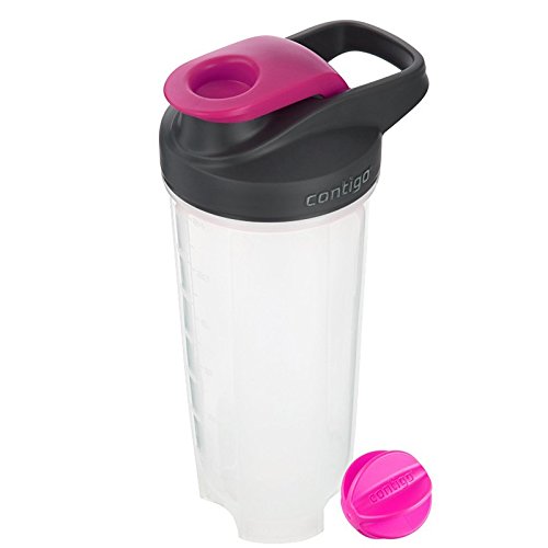 Contigo Protein Shaker Shake & Go Fit mit Mixerkugel, große BPA-freie Trinkflasche, ideal für Protein- oder Ernährungsshakes und Smoothies, 590 ml
