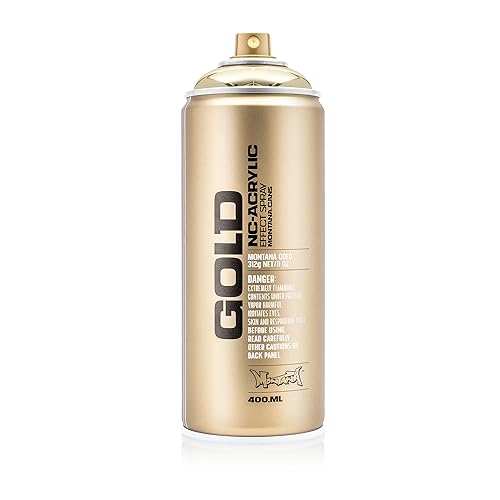 Montana Cans 285943 Spray Dose Gold, Gld400, m3000, 400 ml, Goldchrome