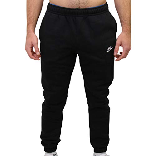 Nike Herren Sportswear Club Fleece Sweatpants, Black/Black/White, S EU