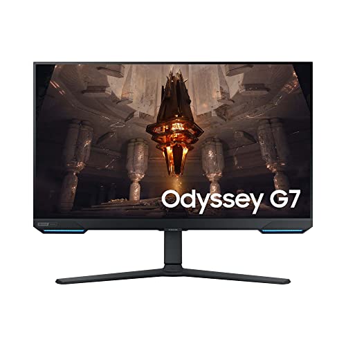 Samsung Odyssey G70B Gaming Monitor LS28BG700EP, 28 Zoll, IPS-Panel, UHD-Auflösung, FreeSync Premium Pro, G-Sync kompatibel, 1 ms Reaktionszeit, Bildwiederholrate 144 Hz, Schwarz