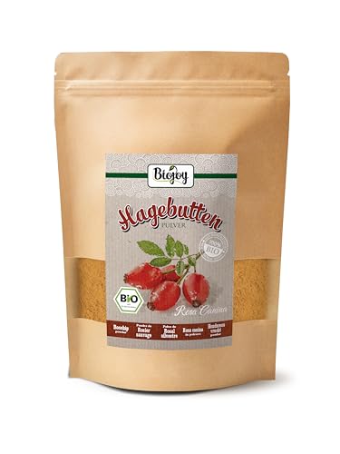 Biojoy BIO-Hagebuttenpulver (500 g), ganze Hagebutte schonend gemahlen (Rosa Canina)