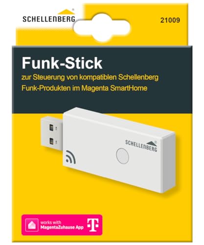 Schellenberg 21009 Magenta SmartHome Funk-Stick zur Steuerung von Schellenberg Funk-Produkten