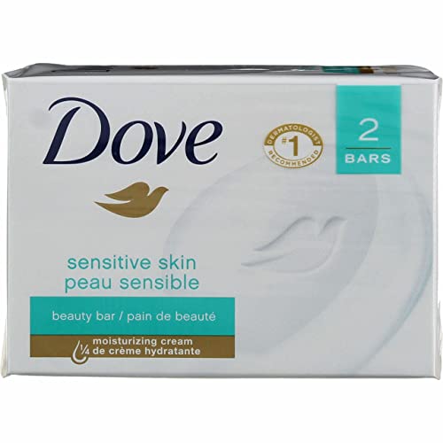 Dove Beauty Bar, Sensitive Skin 4 oz, 2 Bar