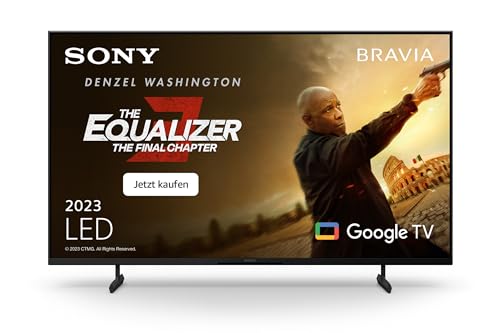 Sony BRAVIA, KD-55X80L, 55 Zoll Fernseher, LED, 4K HDR, Google TV, Smart TV, Works with Alexa, BRAVIA CORE, TRILUMINOS PRO, HDMI 2.1, Gaming-Menü mit ALLM