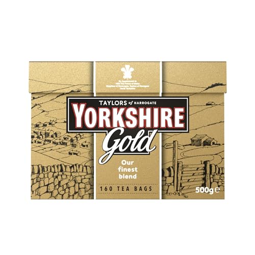 Yorkshire Gold - Premium-Mischung, traditioneller Englischer Tee - aus verantwortungsvollen Quellen - 160 Teebeutel (6er-Pack)