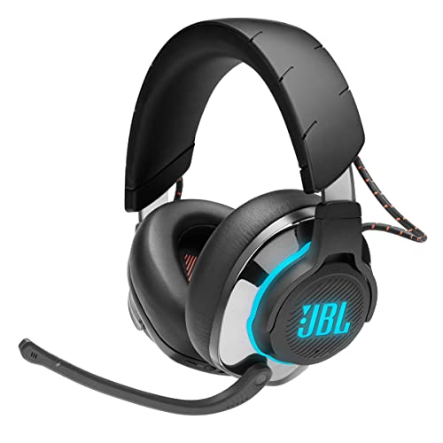 JBL Quantum 810 – Kabelloses Over-Ear-Performance-Gaming-Headset mit Geräuschunterdrückung, Schwarz, Medium
