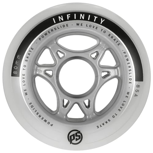 Powerslide Rollen Infinity II 4-Pack Inline Set, Weiß, 80