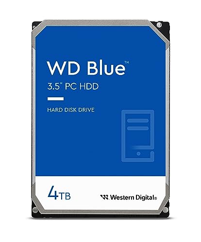 WD Blue 4TB Interne Festplatte WD40EZAX 3,5 Zoll HDD SATA 6Gb/s, 5400RPM, 256MB Cache Western Digital Blue (Generalüberholt)