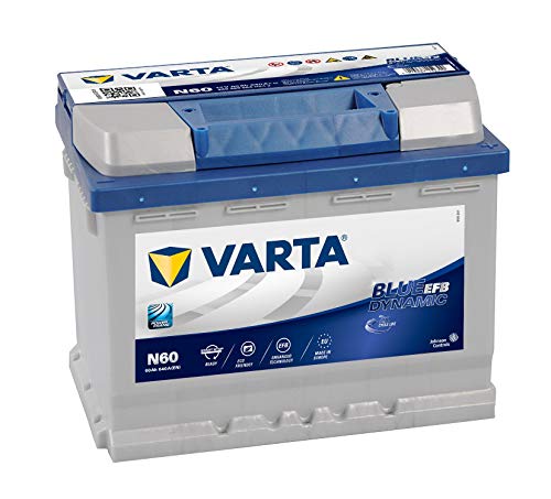 Varta Blue Dynamic EFB N60, 60 Ah 640 A, kompatible mit PKW, lithium metal