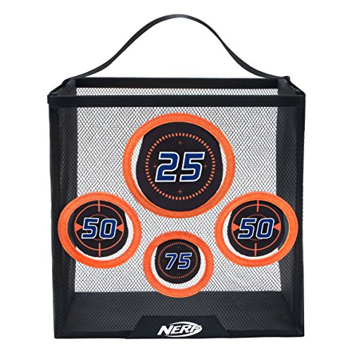 NERF NER0020 - Tragbares Übungsziel, Zielscheibe aus Netz zum Auffangen Darts mit Griff