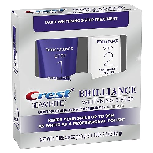 Crest 3D White Brilliance Daily Cleansing Toothpaste and Whitening Gel System, 70ml