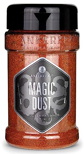 Ankerkraut Magic Dust, BBQ-Rub, Marinade für Fleisch, Gewürzmischung zum Grillen, 230g im Streuer