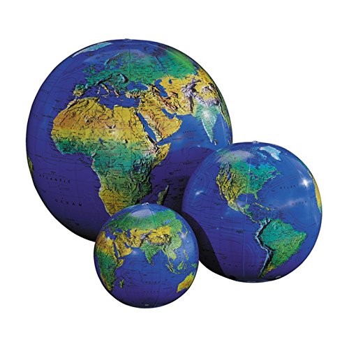 Replogle Globes RE-15601 Aufblasbare Topographische Globe 12In